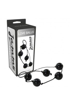 Πρωκτικές Μπίλιες - JAMMY JELLY ANAL LOVE BALLS BLACK S4F06235