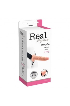 Στραπον - REAL RAPTURE AIR FEELING 8 HOLLOW STRAP-ON WHITE S4F13438